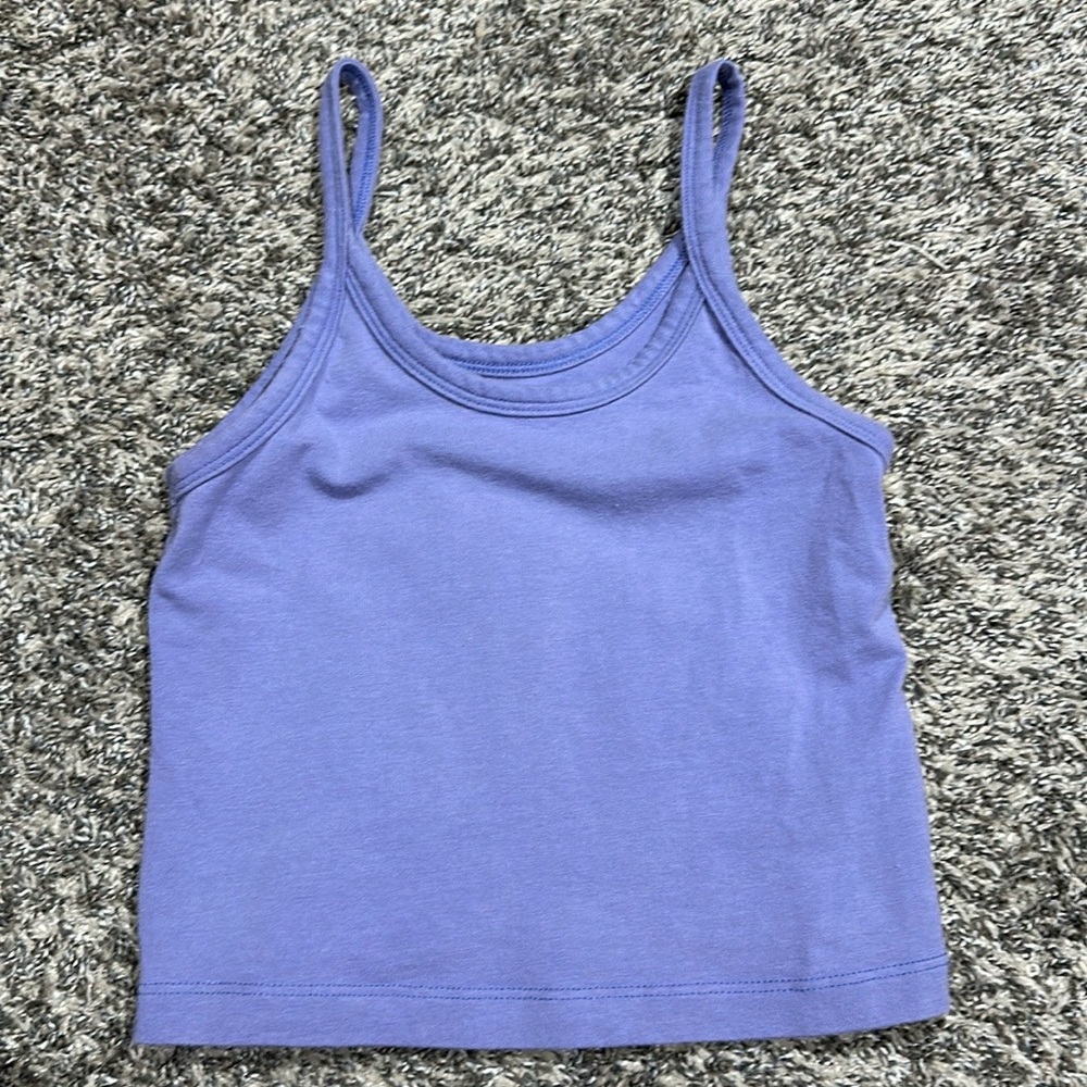 ARQ Periwinkle cropped Tank Top